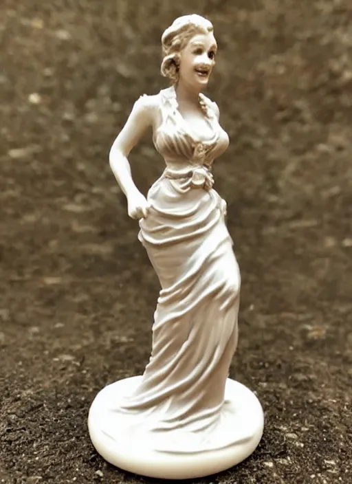 Image similar to Fine Image on the store website, eBay, Full body, 80mm resin detailed miniature of an attractive mature lady