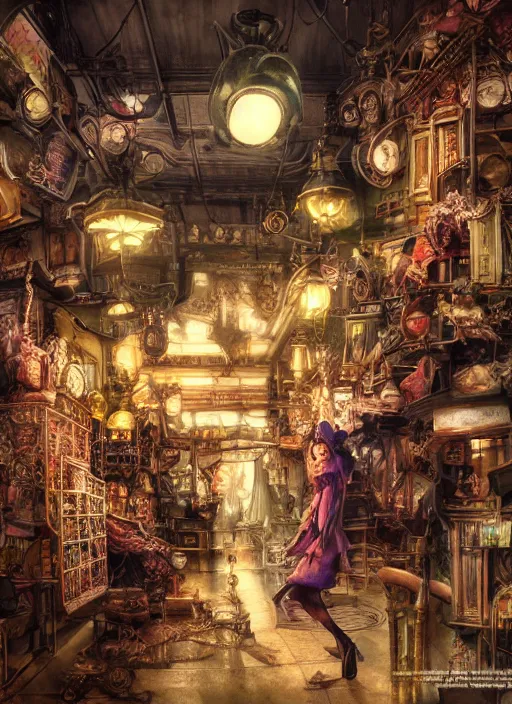 Image similar to portrait, Mr Magoriums Wonder Emporium, watercolor, dramatic lighting, cinematic, establishing shot, extremely high detail, foto realistic, cinematic lighting, pen and ink, intricate line drawings, by Yoshitaka Amano, Ruan Jia, Kentaro Miura, Artgerm, post processed, concept art, artstation, matte painting, style by eddie mendoza, raphael lacoste, alex ross