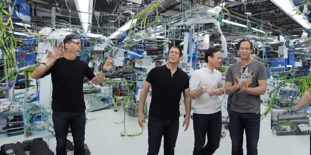 Prompt: phil spencer, microsoft, x - box, phil spencer in an asian factory, fantasy, games 3 d, unreal, amazing detali 4 k