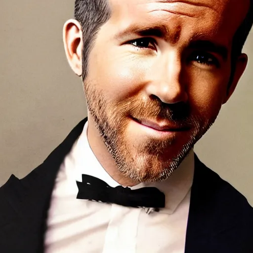 Prompt: ryan reynolds photoshoot in full makeup