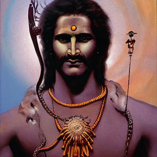 Image similar to Shiva, style of Bekinski, Ridley Scott, Thomas Blackshear