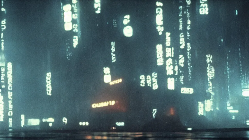 Prompt: a screenshot of blade runner