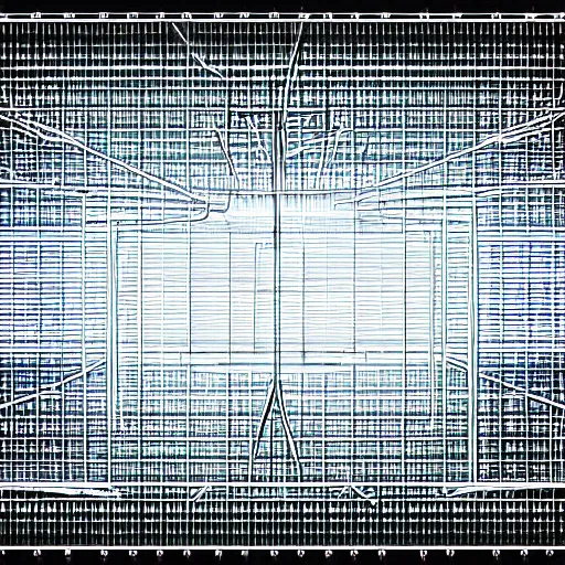 Prompt: a technical drawing of an electrical field, highly accurate, precise, clean lines, high contrast, scientific