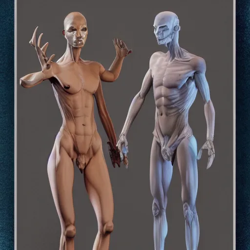 Image similar to human, humanoid, bambie, male, featured on artstation