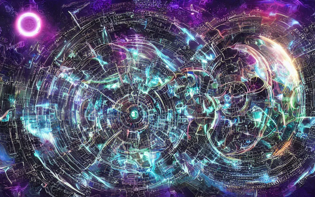 Image similar to prophecy of a techno - spiritual utopian gods, perfect future, award winning digital art