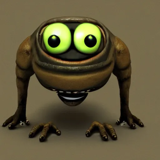 Image similar to oktorok with two eyes and snout,