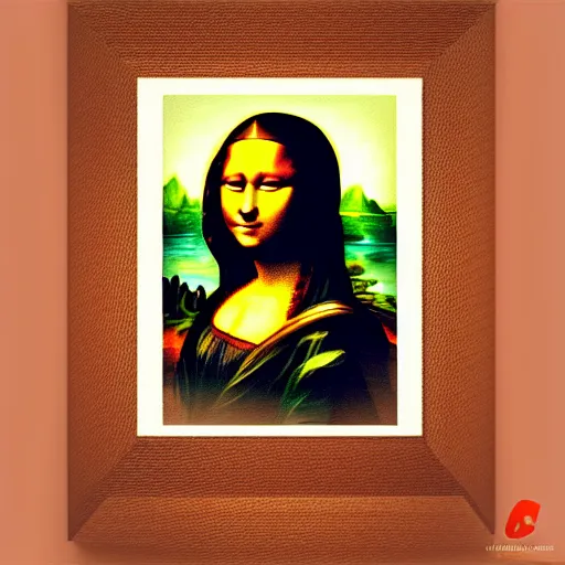 Image similar to an african woman's painting in the style of mona lisa by leonardo da vinc, octane renderi