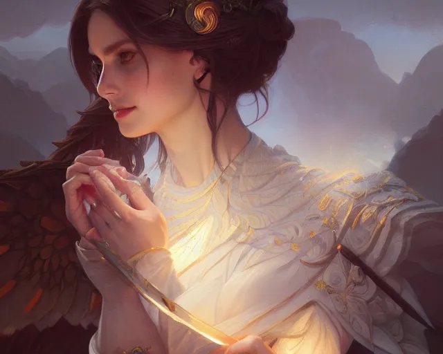 Image similar to photography of raffaello sanizo, deep focus, d & d, fantasy, intricate, elegant, highly detailed, digital painting, artstation, concept art, matte, sharp focus, illustration, hearthstone, art by artgerm and greg rutkowski and alphonse mucha