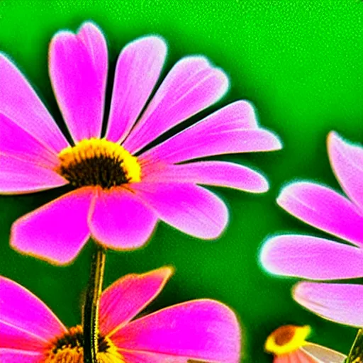 Image similar to ultraviolet spectrum closeup photo of Rudbeckias, Baader U Venus filter, ultraviolet photography