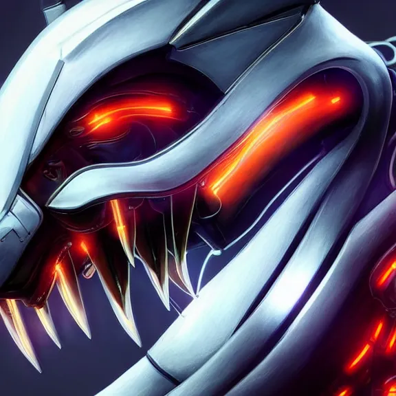 Image similar to close up mawshot of a perfect elegant beautiful stunning anthropomorphic hot female robot mecha dragon, with sleek silver metal armor, glowing OLED visor, looking the camera, open dragon maw being highly detailed and living, pov camera looking into the maw, food pov, micro pov, prey pov, vore, digital art, pov furry art, anthro art, furry, warframe art, high quality, 8k 3D realistic, dragon mawshot art, maw art, macro art, micro art, dragon art, Furaffinity, Deviantart, Eka's Portal, G6