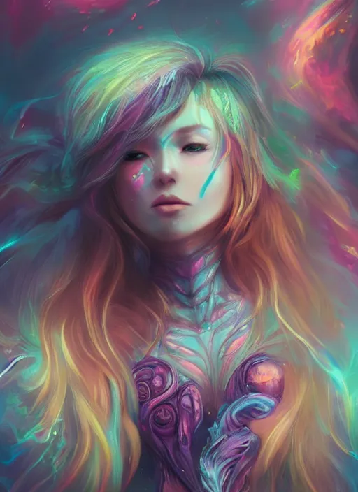 Image similar to dreamscape, female, ross tran!!!, vivid colors, anatomical, highly detailed sculpture, intricate detailed, ommatidia, 8 k, cinematic atmosphere, post - processing