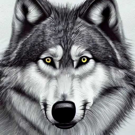 Image similar to wolf, art, detailed