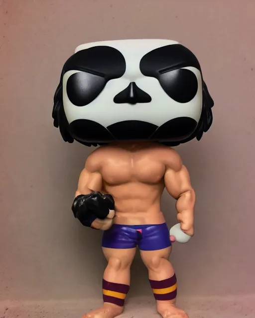 Image similar to Wrestler Funko Pop. Photographic, photography