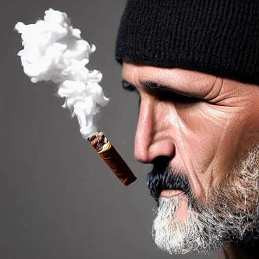 Image similar to very accurate photo, very coherent image, hyper realistic photo of a man holding a cigarette in a hand, by Omar Reda, Tim Booth, award-winning shot