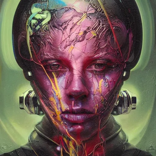 Image similar to portrait of Slade, cameras, melting ,8k,by tristan eaton,Stanley Artgermm,Tom Bagshaw,Greg Rutkowski,Carne Griffiths, Ayami Kojima, Beksinski, Giger,trending on DeviantArt,face enhance,hyper detailed,minimalist,cybernetic, android, blade runner,full of colour W 1024