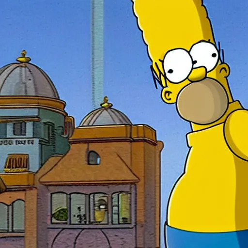 Image similar to the simpsons homer in istanbul