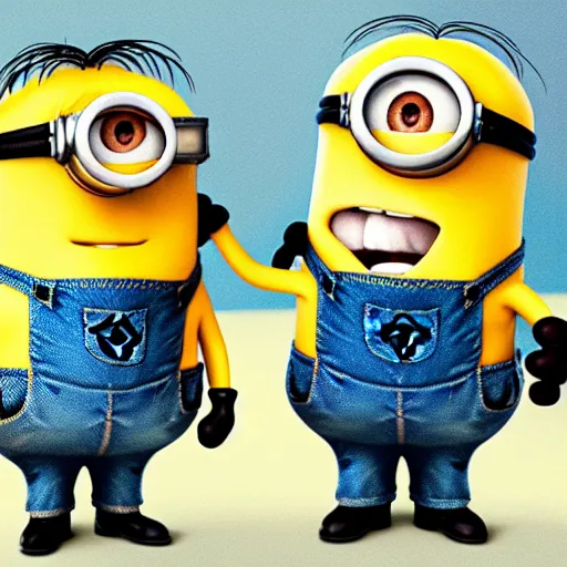 Image similar to the minions, fight club