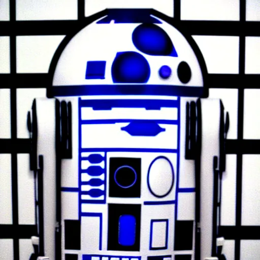 Image similar to r 2 d 2 by mondrian, highyl detailed, 4 k