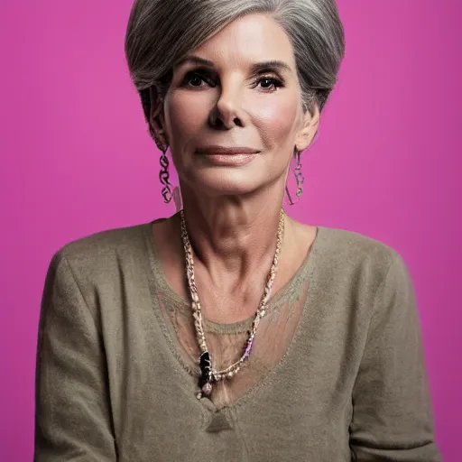 Image similar to old sandra bullock actress at age 9 0 years old, color ( sony a 7 r iv, symmetric balance, polarizing filter, photolab, lightroom, 4 k, dolby vision, photography award ), vogue, perfect face