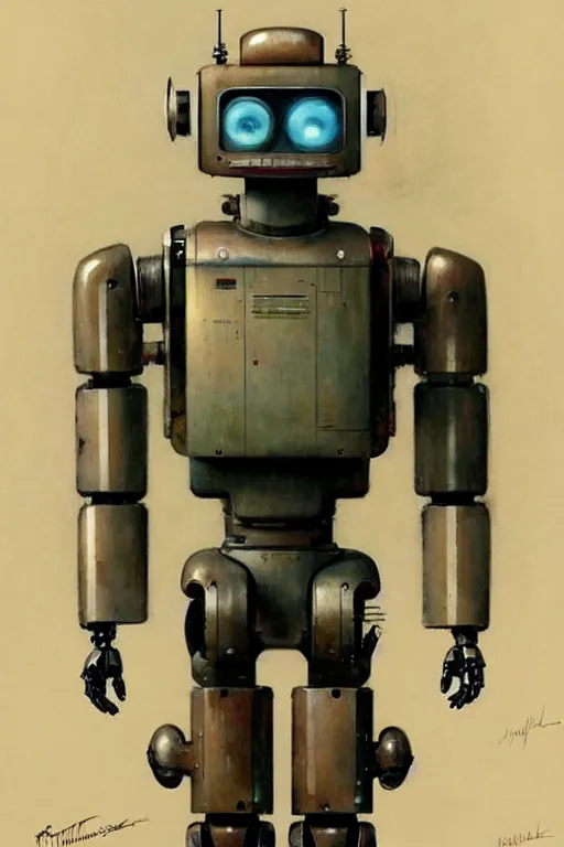 Image similar to ( ( ( ( ( 1 9 5 0 s robot,, robert kinoshita, android. muted colors. ) ) ) ) ) by jean - baptiste monge, tom lovell!!!!!!!!!!!!!!!!!!!!!!!!!!!!!!