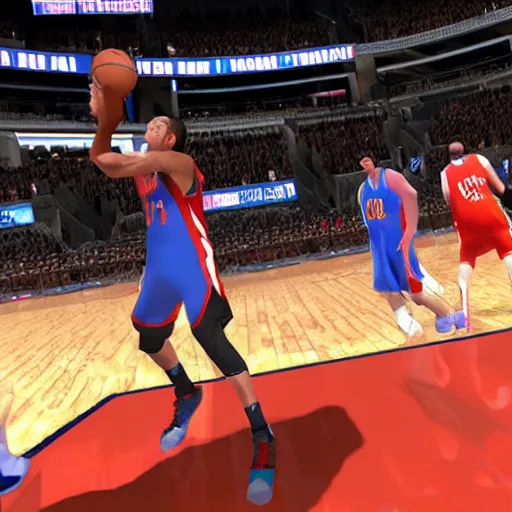 Image similar to first person shooter nba game