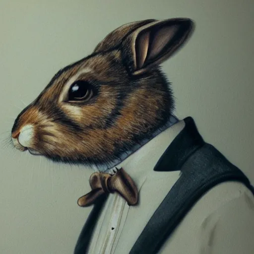 Prompt: photorealistic portrait of a steampunk rabbit