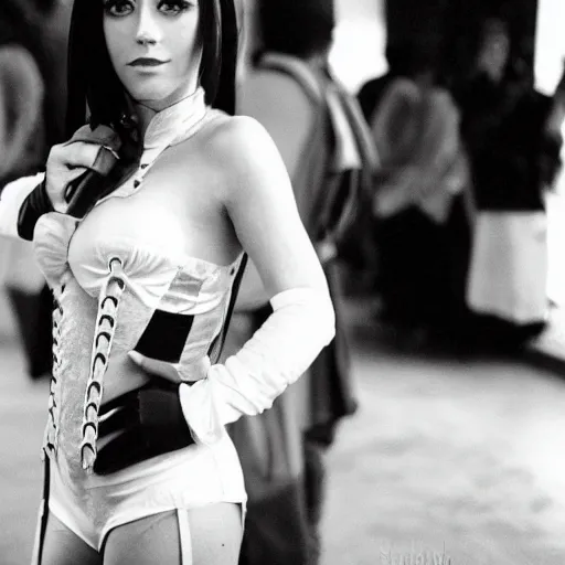 Image similar to 3 5 mm photo of alizee with cosplay