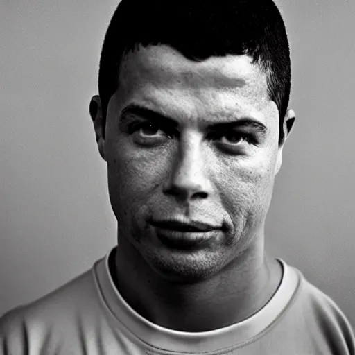 Image similar to ronaldo nazario fenomeno head and shoulders portrait photograph by martin schoeller