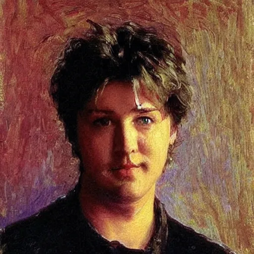 Image similar to chandler from friends by ilya repin