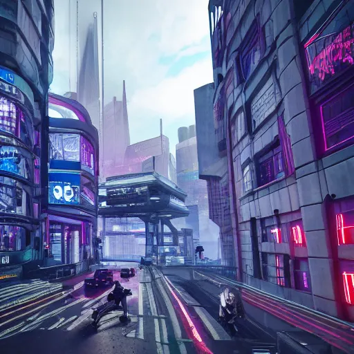 Prompt: cyberpunk london