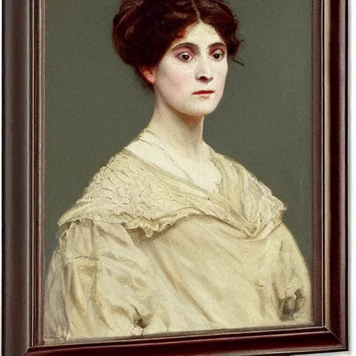 Image similar to young victorian lady being annoyed, painted by alfred stevens