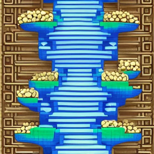 Prompt: stairways to heaven made of bananas. smooth. digital art by meeple