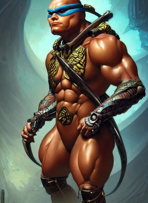 Prompt: portrait of streampunk!! ninja turtle, muscular, intricate, elegant, highly detailed, digital painting, artstation, concept art, smooth, sharp focus, illustration, art by artgerm and greg rutkowski and alphonse mucha