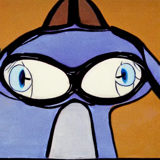 Image similar to blue dog with 3 eyes