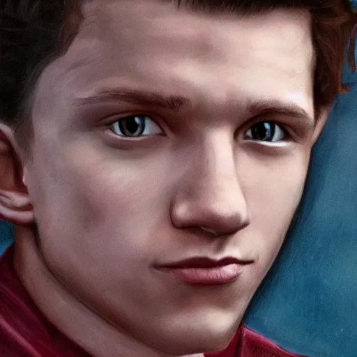 Image similar to tom holland, detailed, portrait