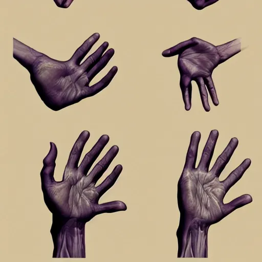 Image similar to Hands anatomy tonemapped in the style of Artstation