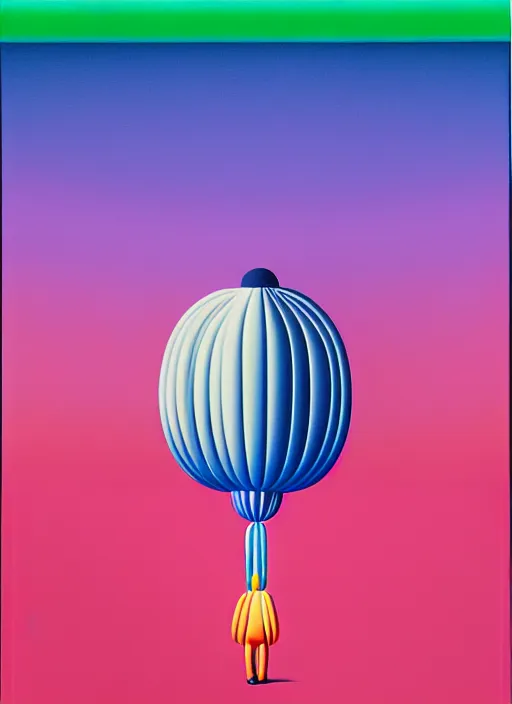 Image similar to inflated men by shusei nagaoka, kaws, david rudnick, airbrush on canvas, pastell colours, cell shaded, 8 k