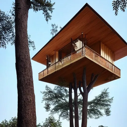 Image similar to a beautiful tree house by studio ghibili situated on a hill, trending on artstation, he