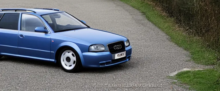 Image similar to Denim Blue Audi A4 B6 Avant (2002) with patina, created by Barclay Shaw