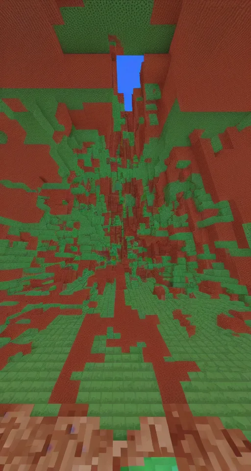 Image similar to 7 layers of hell in minecraft