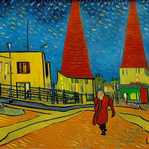 Image similar to remy lecroix, painting, van gogh style