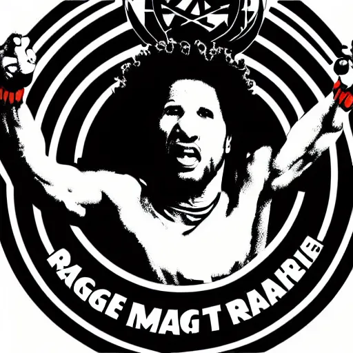 Prompt: rage against the machine, epic, vector art