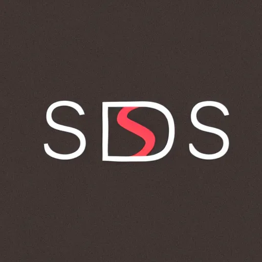 Image similar to a logo for SD with two letters and also reading Stable Diffusion