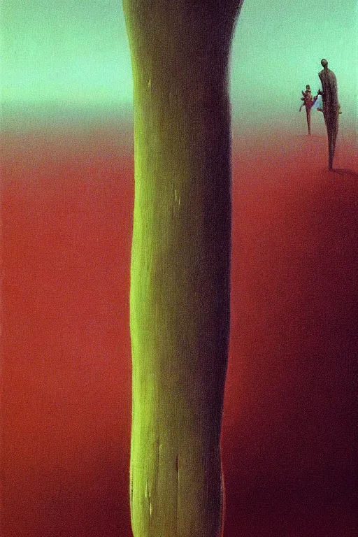 Prompt: there's something strange in the giant banana, close up of banana, by zdzislaw beksinski, by dariusz zawadzki, by wayne barlowe, gothic, surrealism, cosmic horror, lovecraftian, cold hue's, warm tone gradient background, concept art, beautiful composition