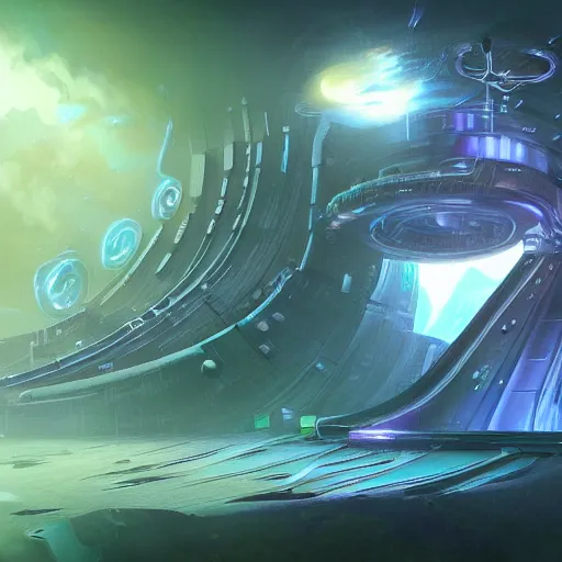 Prompt: a science fiction dimensional portal, by a stunning sci - fi artist, detailed 2 d game splash art, remodernism.