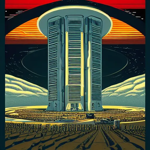 Image similar to the rise of a dystopic goverment, by jeffrey smith, poster art by tim biskup, behance contest winner, space art, poster art, wallpaper, digital illustration