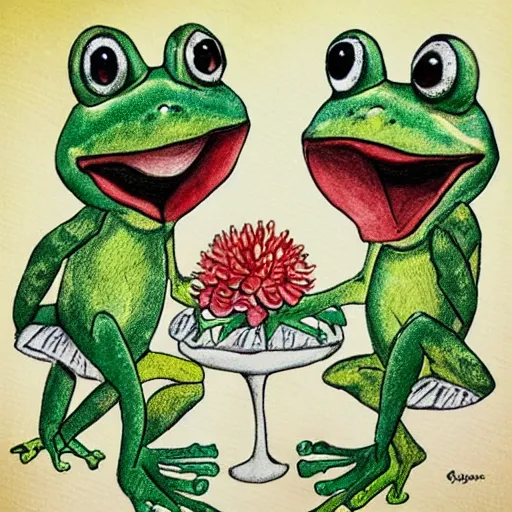 Image similar to frog wedding