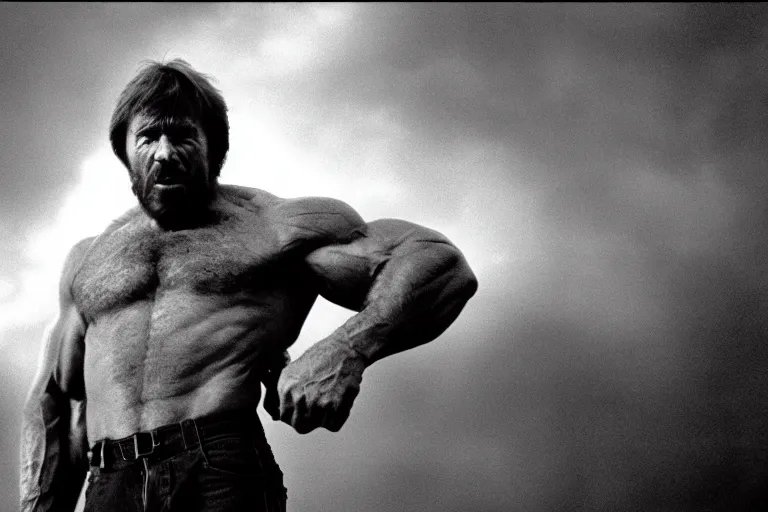 Prompt: chuck norris as the hulk, cinematic, movie still, dramatic lighting, by bill henson, 1 6 : 9 ratio