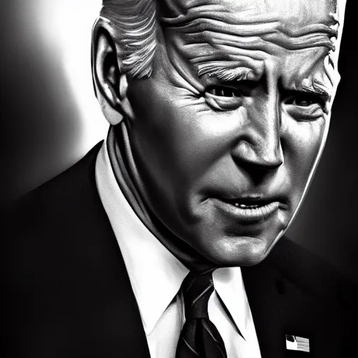 Image similar to joe biden being extremly scary, dramatic lighting, cinematic, establishing shot, extremly high detail, photorealistic, cinematic lighting, artstation, style by James Gurney