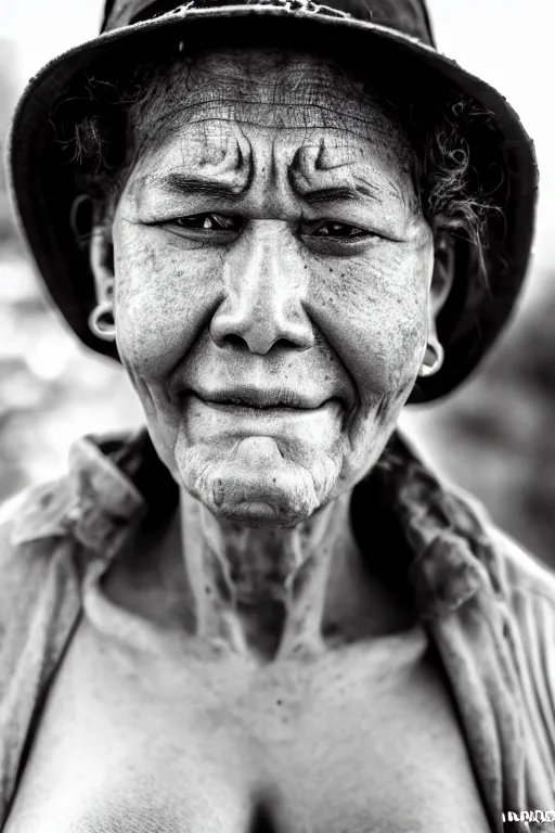 Prompt: real life big mom, pulitzer award, big close up, captured by nikon d 8 5 0, 4 k, body features, face features, bokeh, anatomy features, object features, by daniel berehulak and adnan abidi and preston gannaway